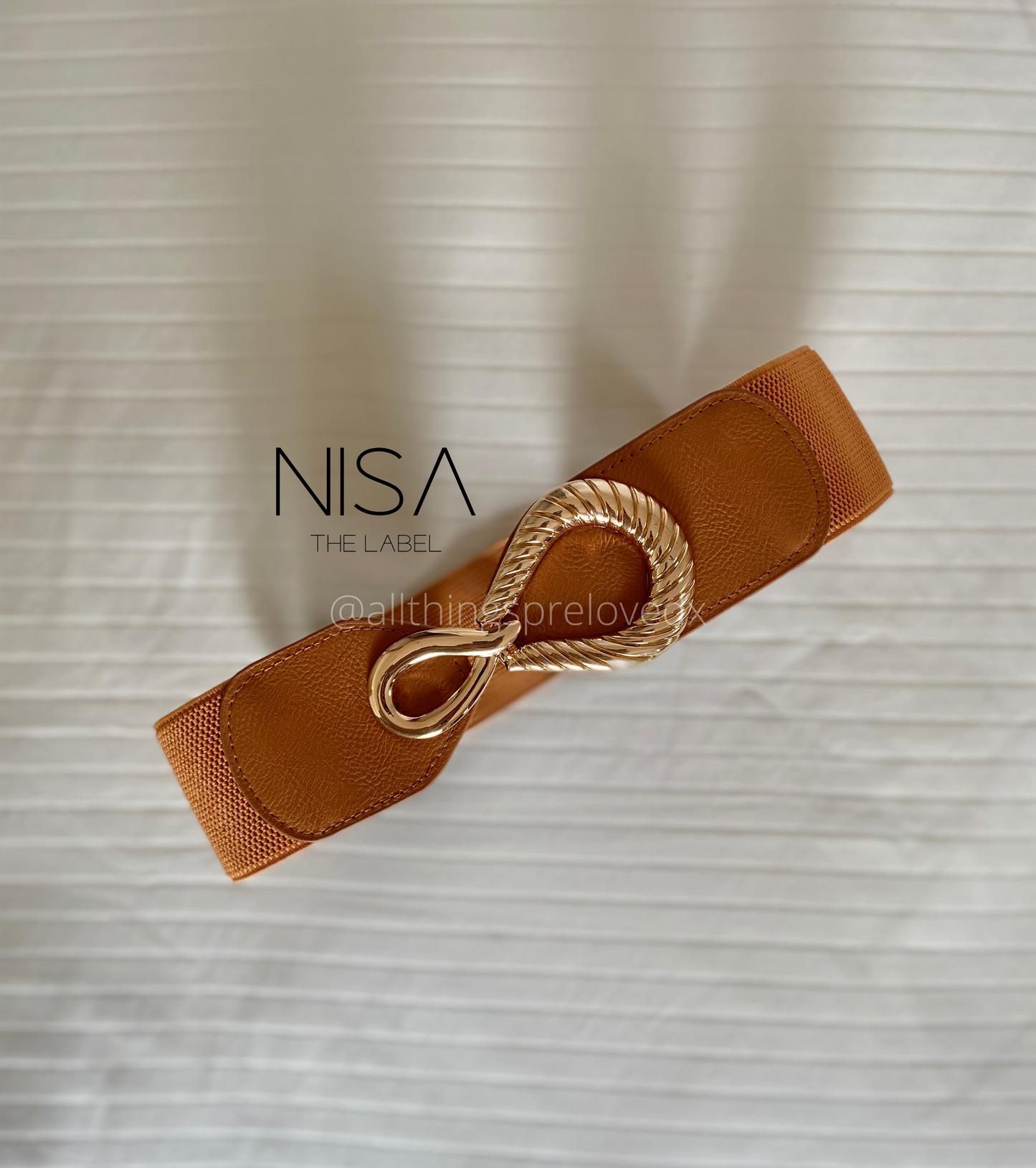 Petal infiniti buckle waist cincher belt