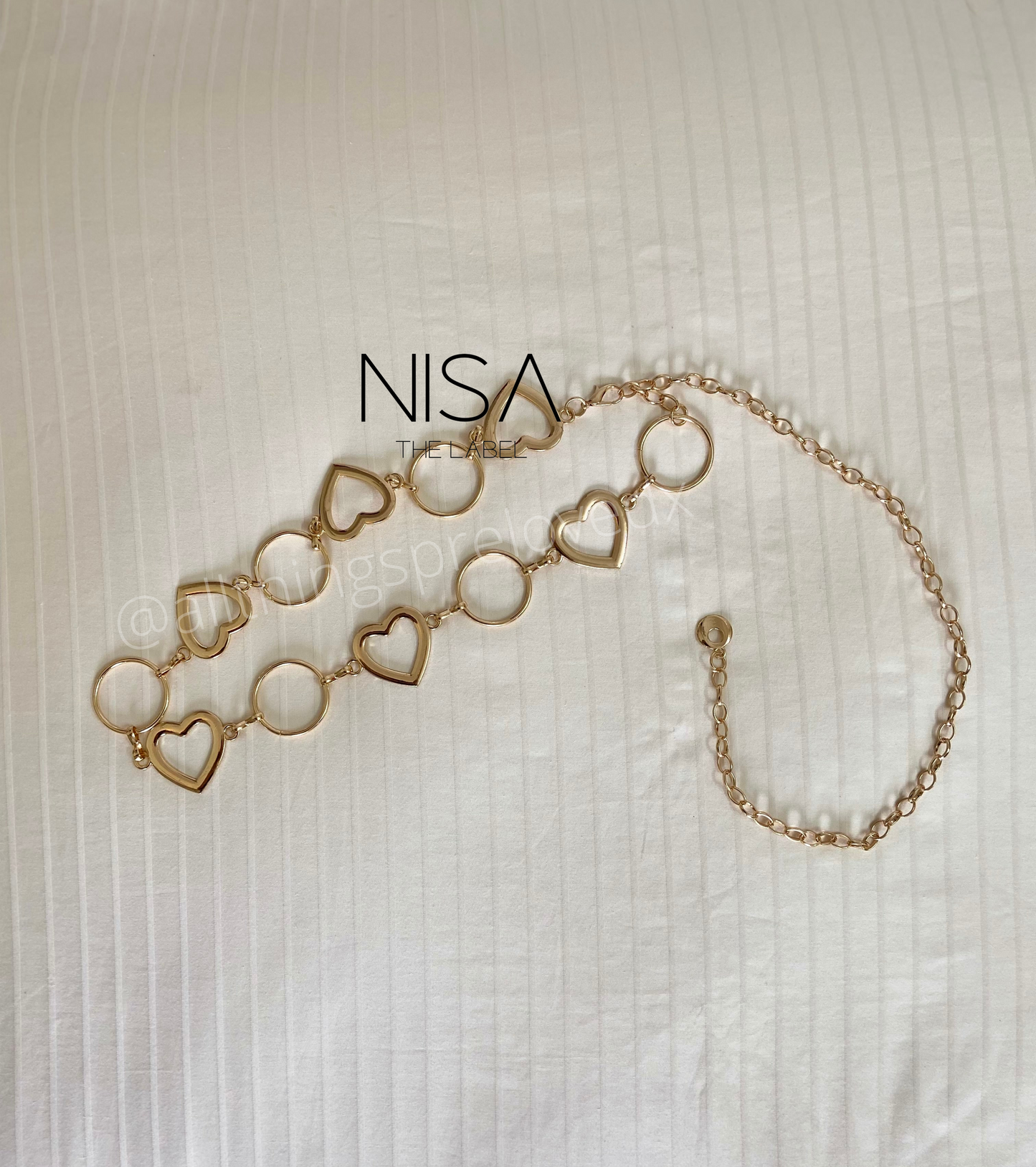 Heart chain belt