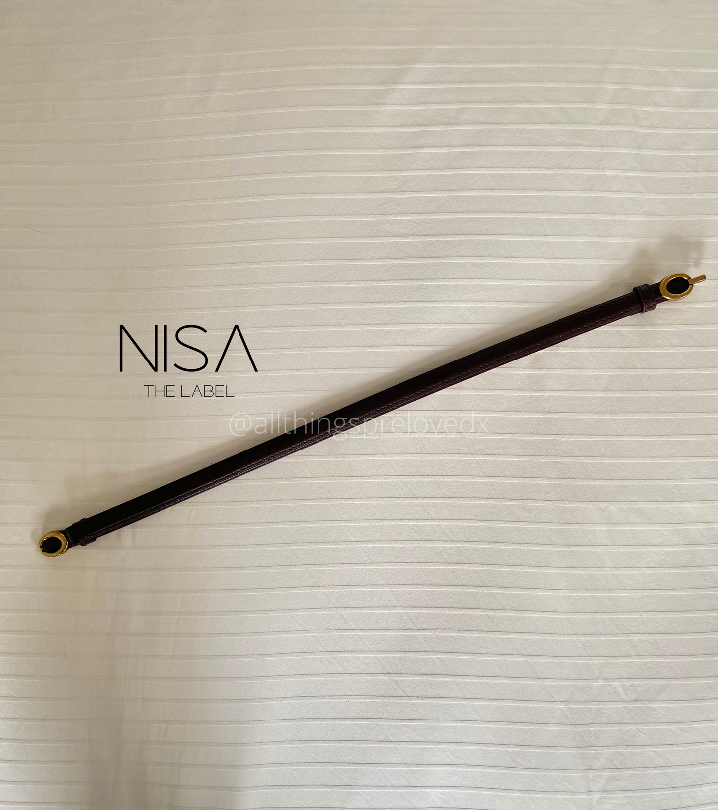 Bronze elegant mini buckle adjustable thin belt