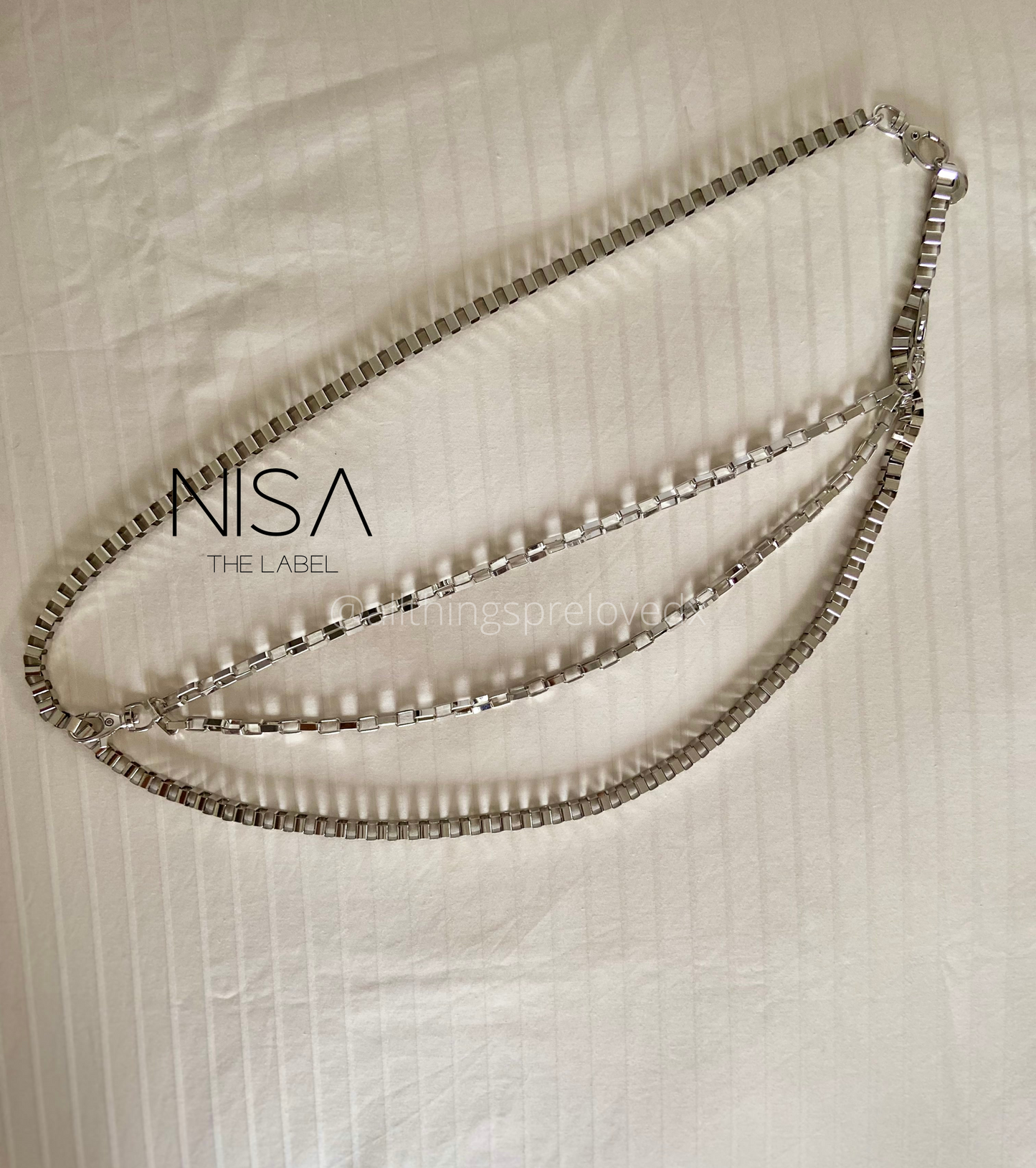 Link metal chain belt