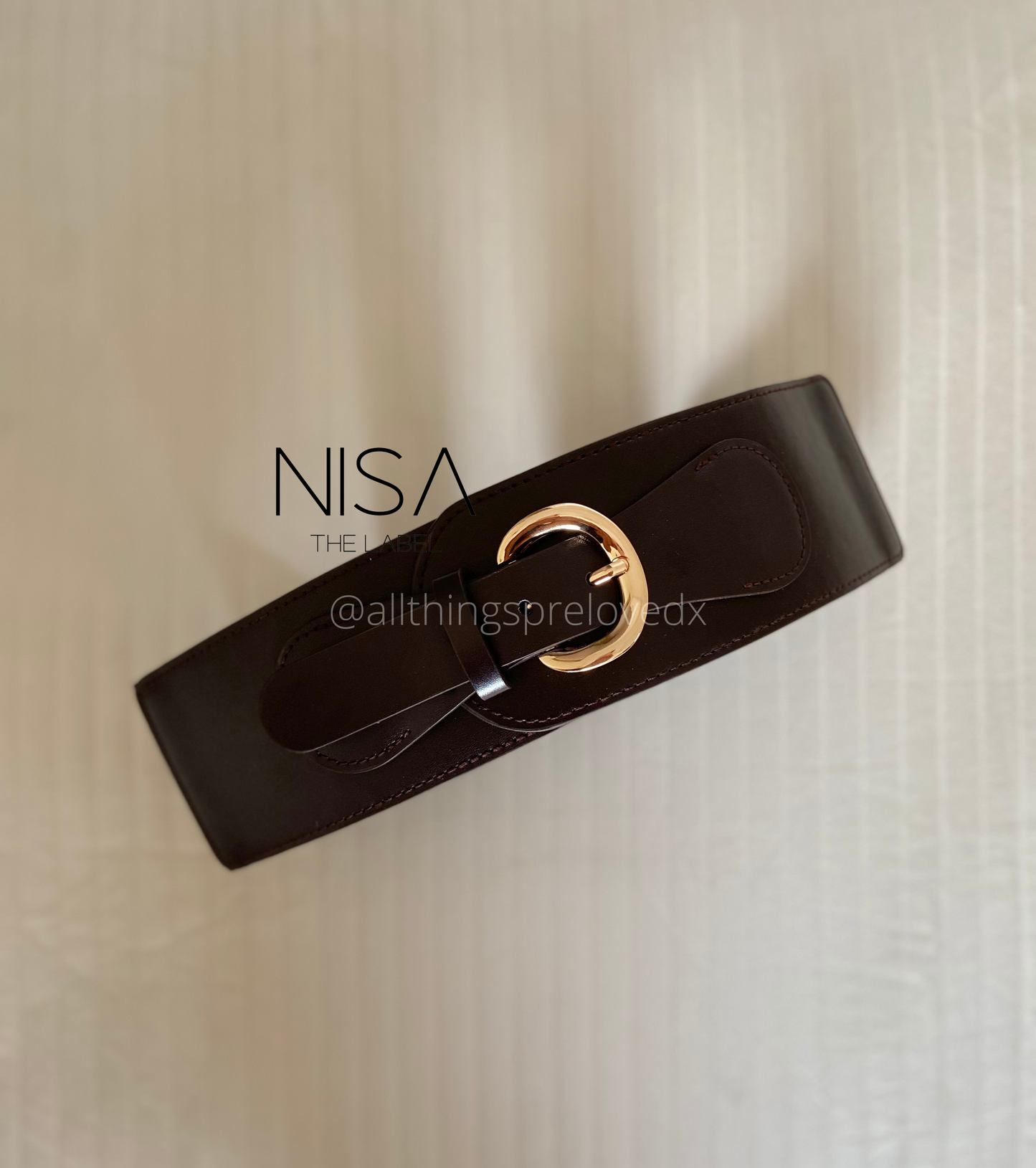 Posh metal buckle waist cincher belt