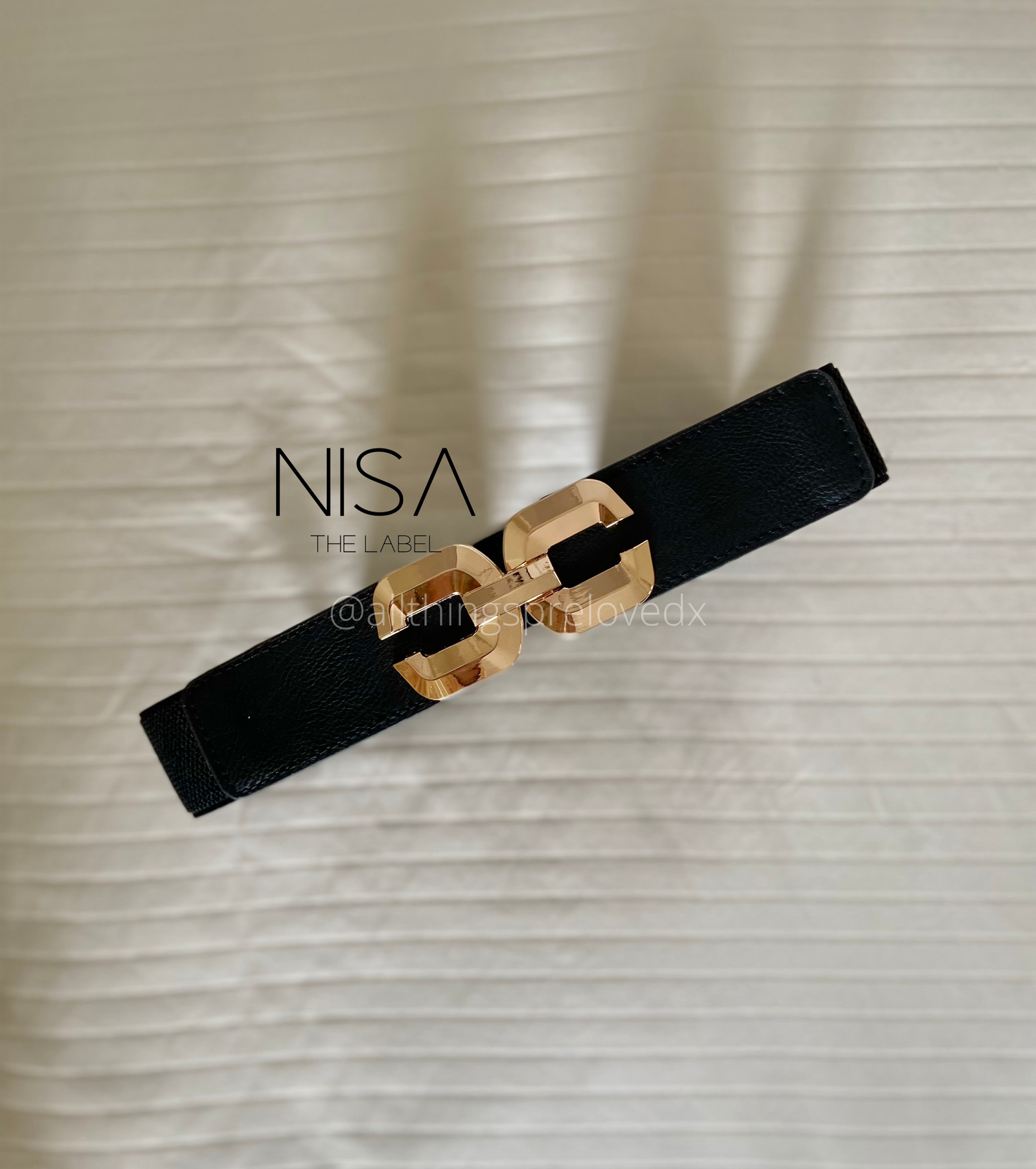 Accent C buckle waist cincher belt