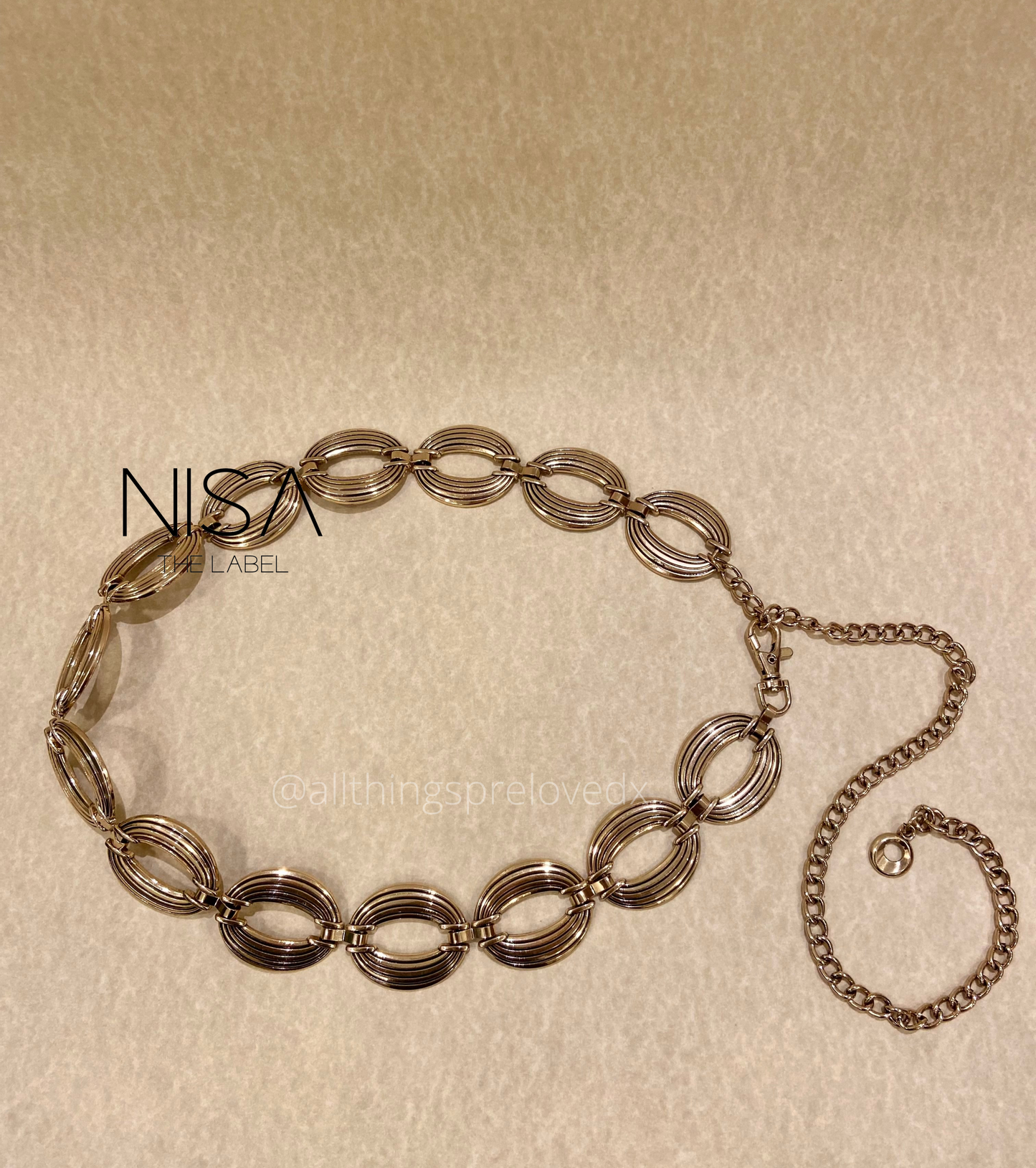 Seed pattern metal chain belt