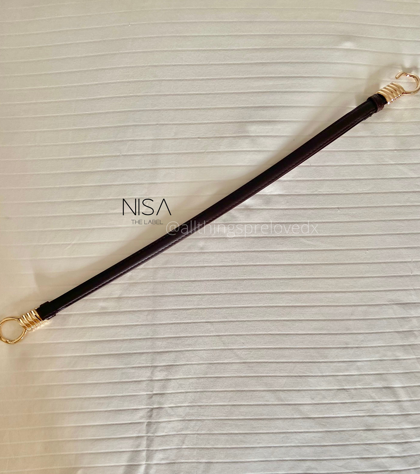 Spring soft hook metal adjustable thin belt