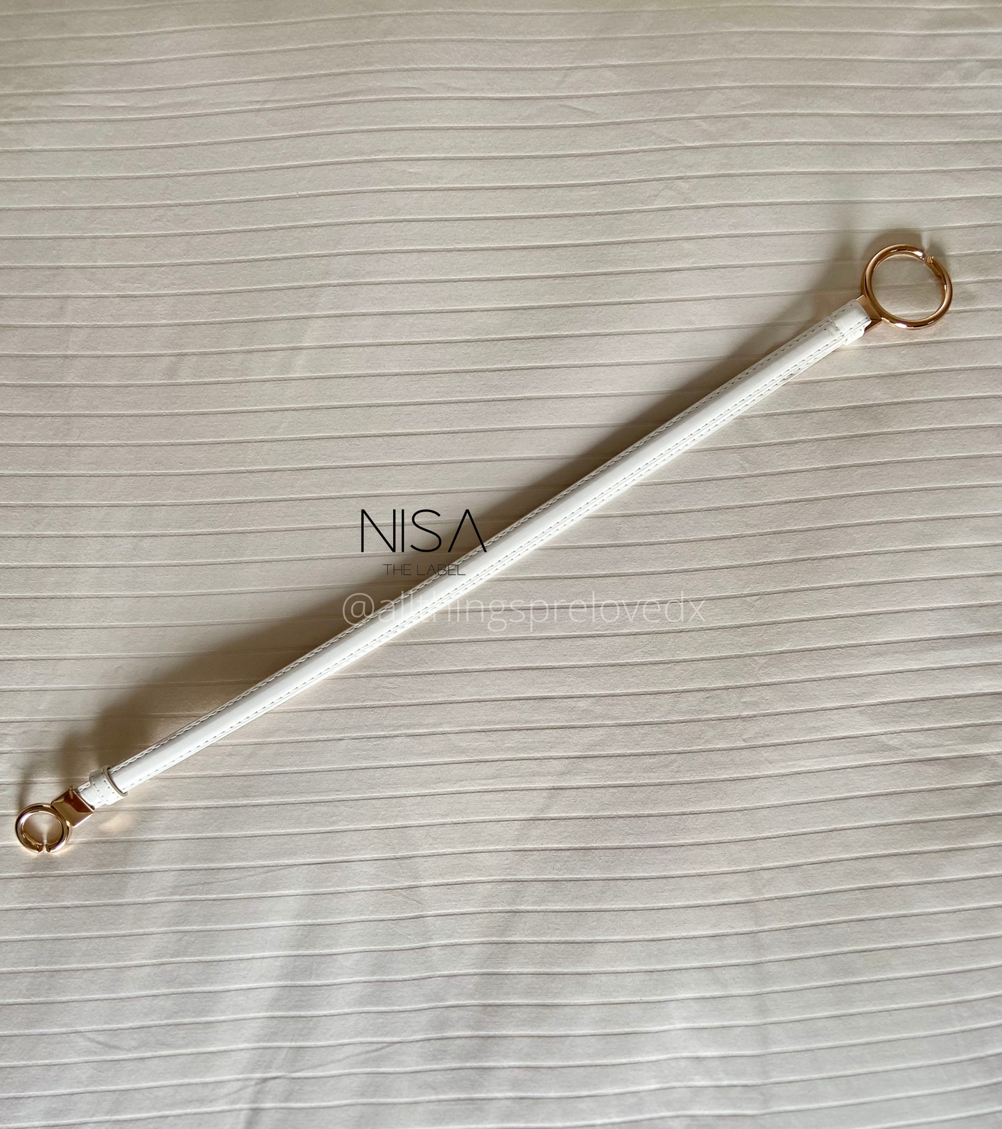 Two round buckle adjustable thin belt