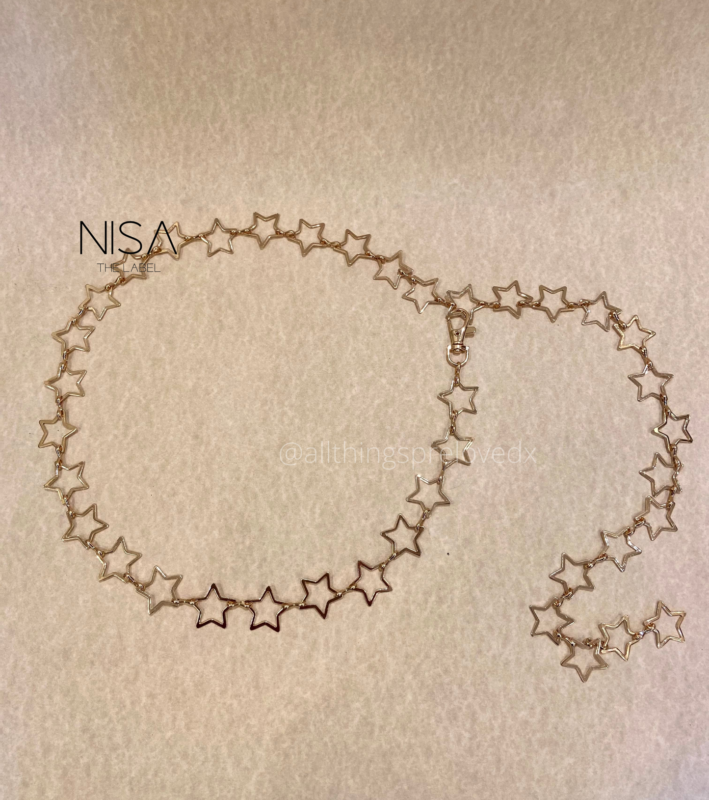 All star metal chain waist belt