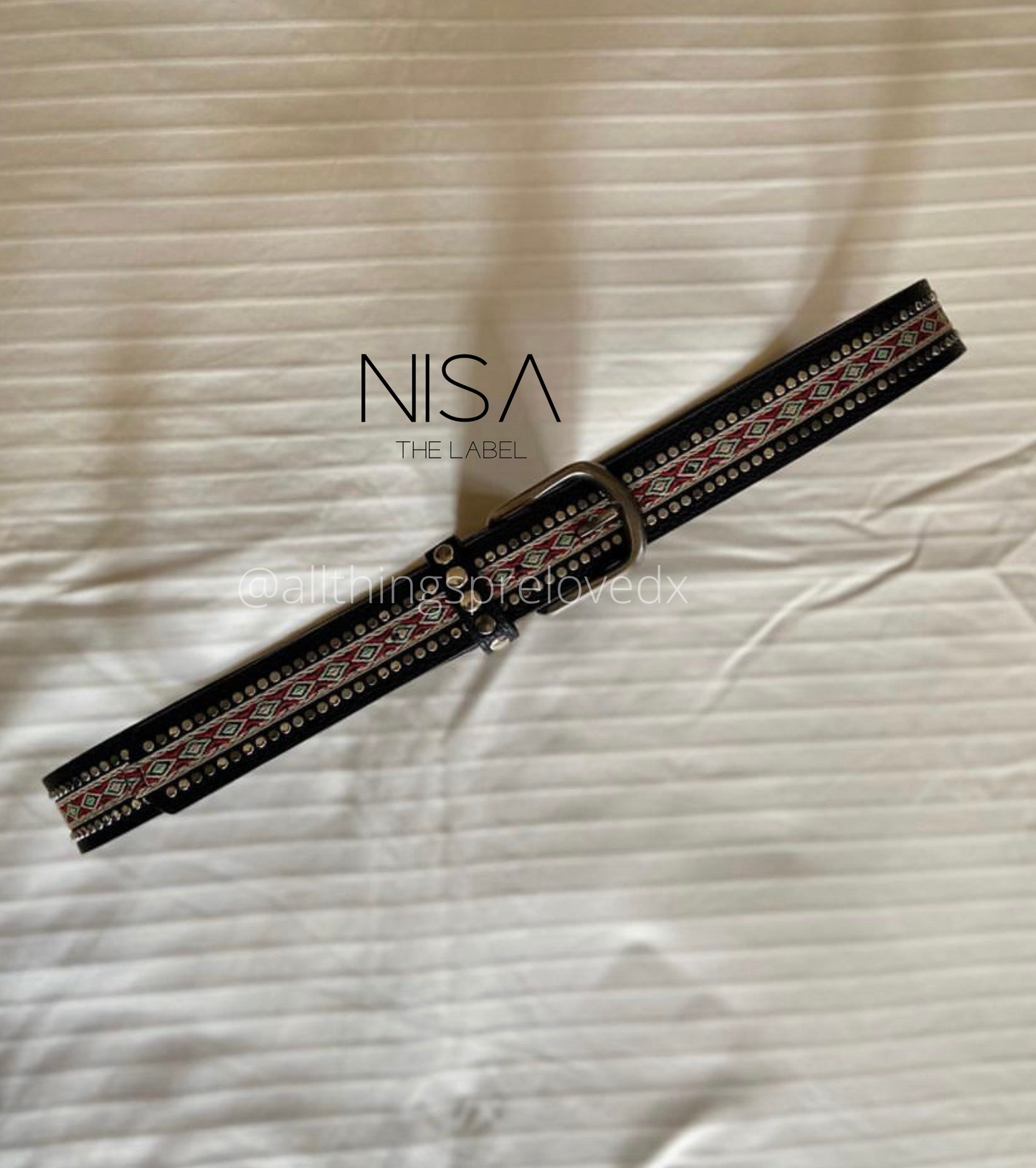 Aztec print basic belt