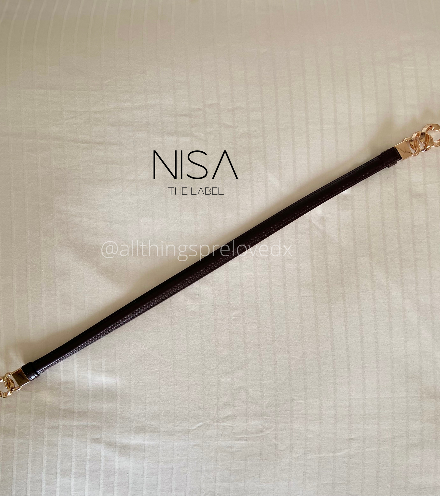 Curb chain adjustable thin belt