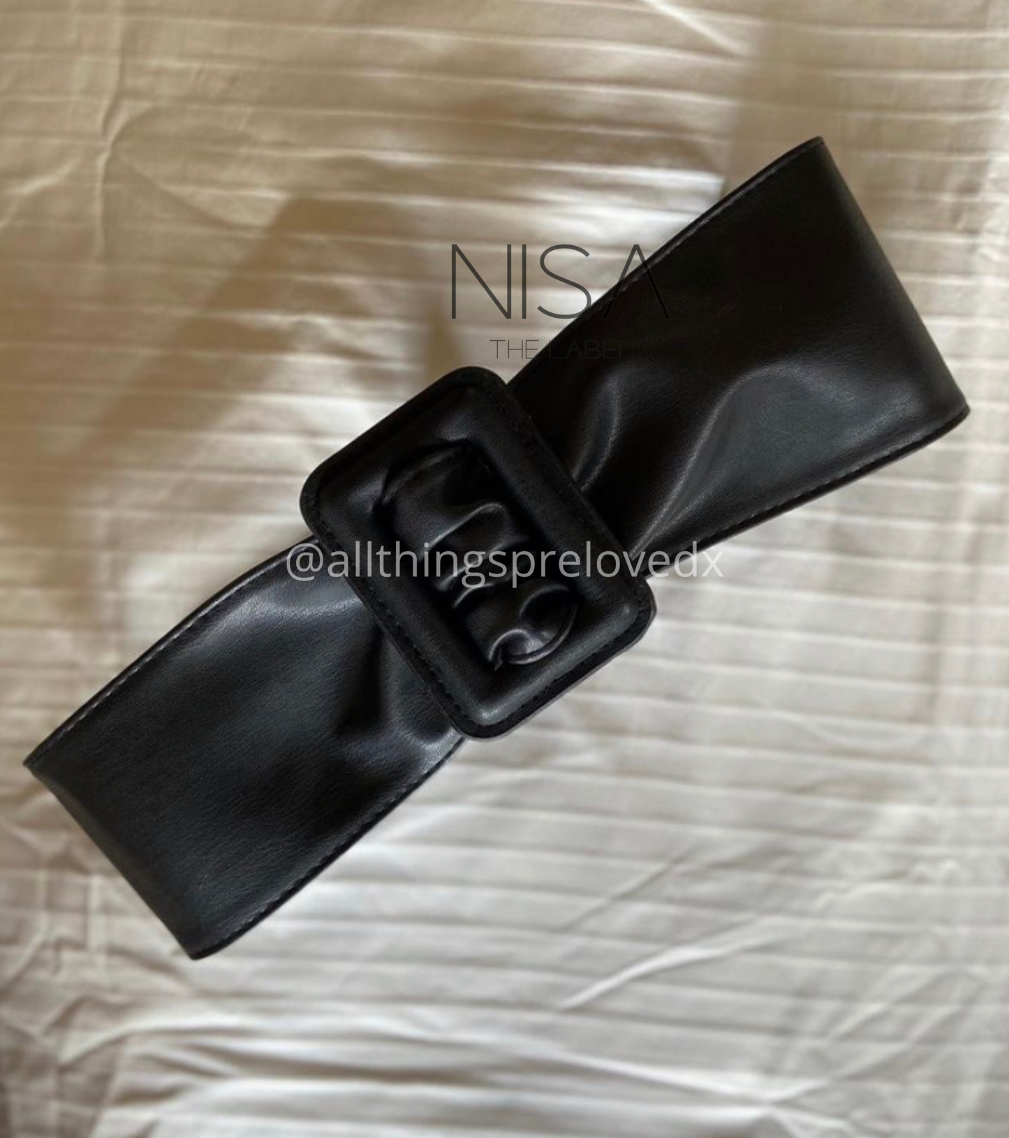 Big buckle waist cincher belt