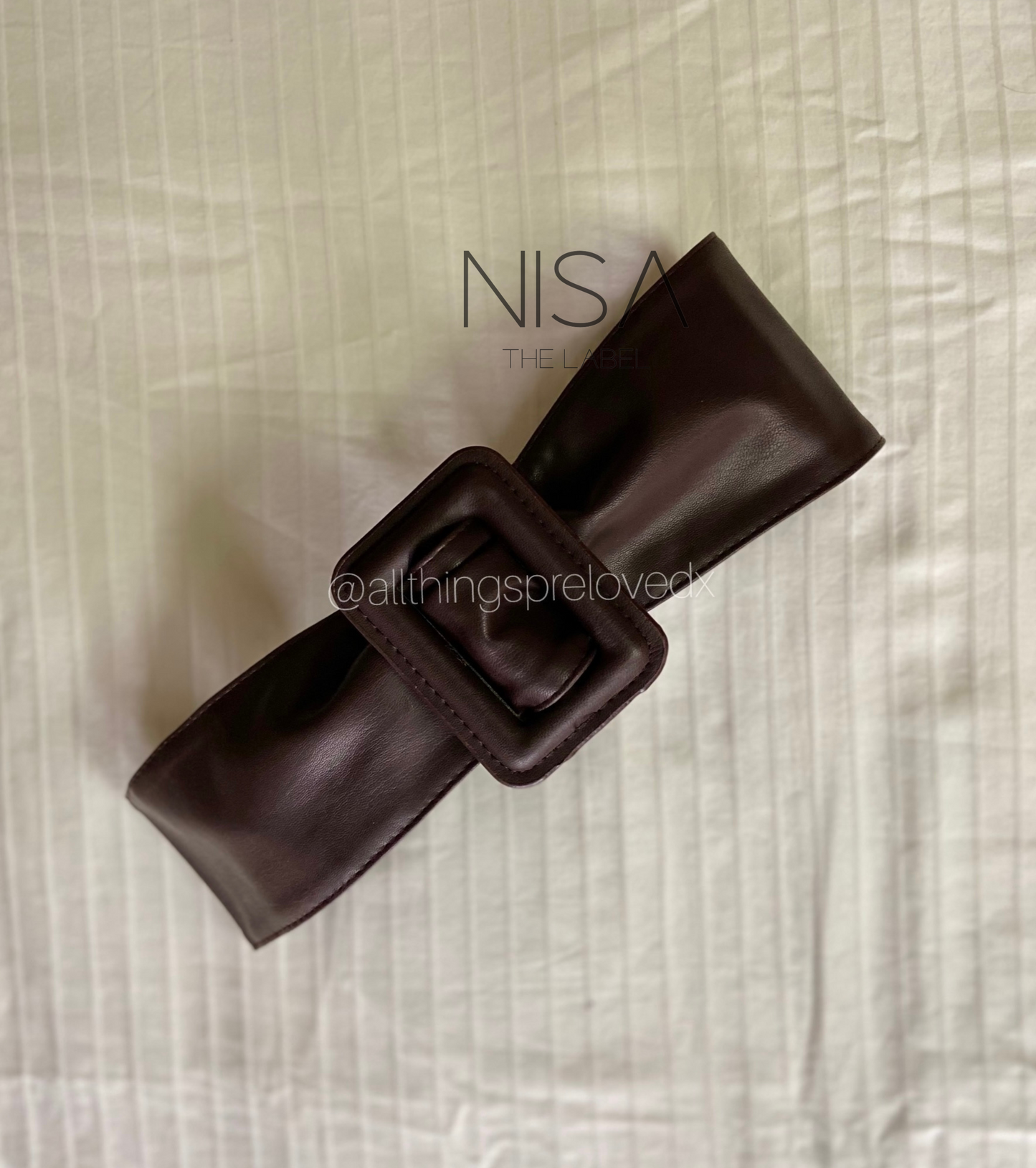Big buckle waist cincher belt