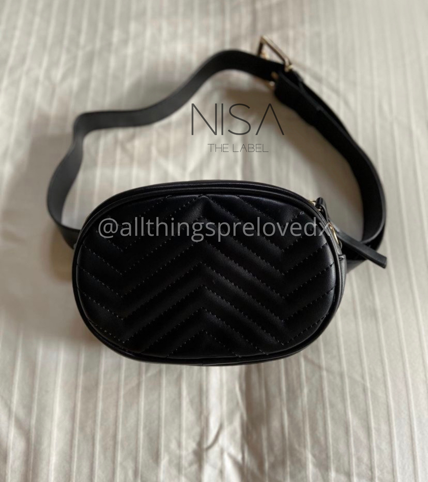 Quilted fanny pack belt bag