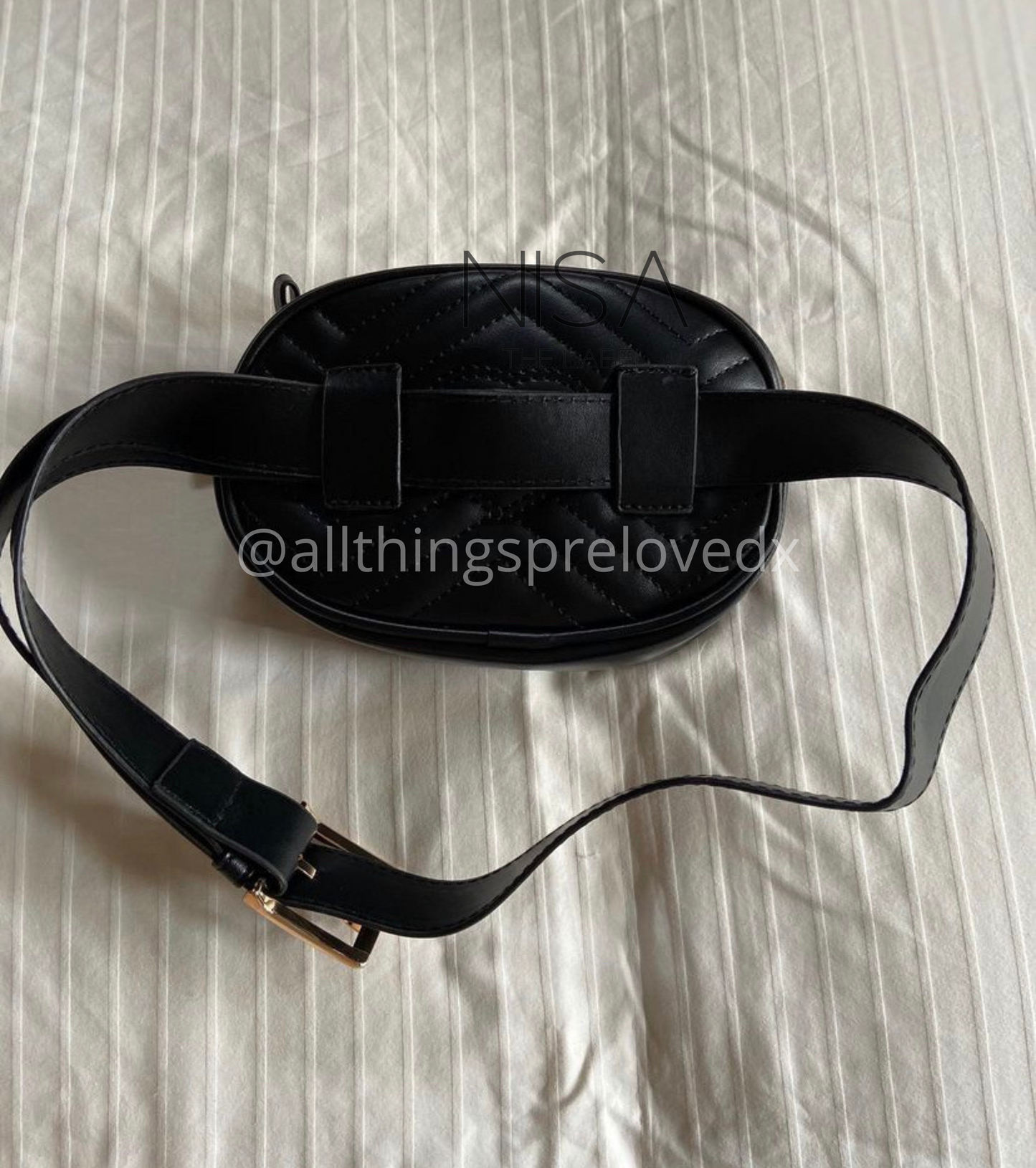 Quilted fanny pack belt bag