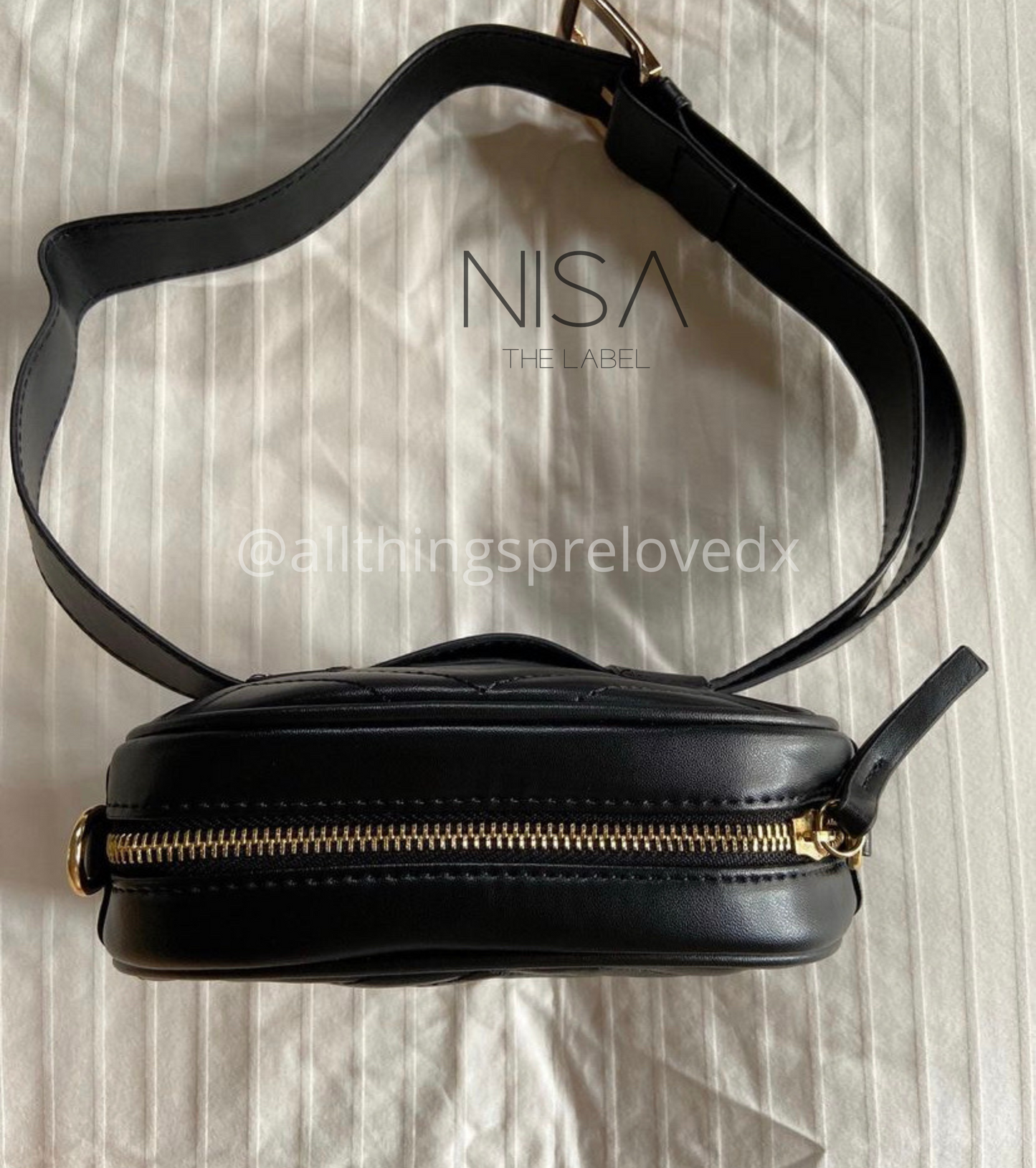 Quilted fanny pack belt bag