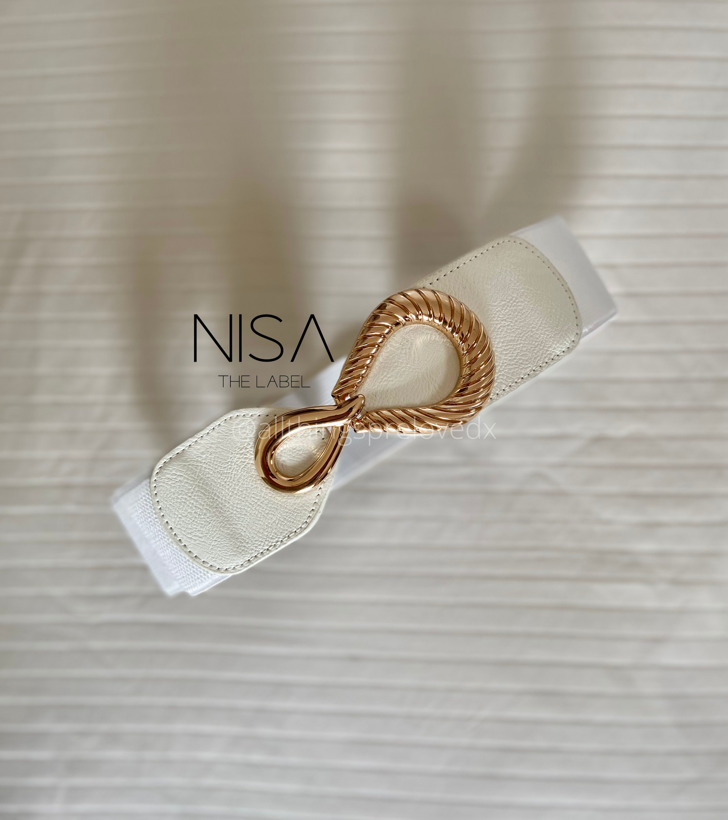 Petal infiniti buckle waist cincher belt