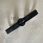 Straw woven round buckle color belt