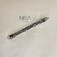 Curb metal chain waist cincher belt