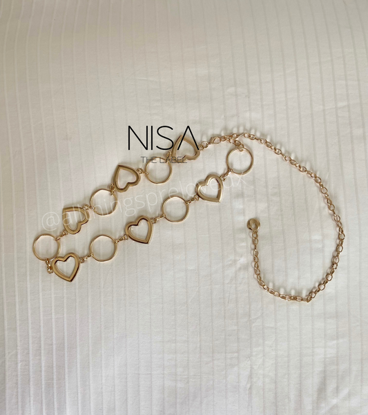 Heart chain belt
