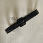 Rectangle buckle straw woven belt