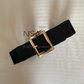 Metal rectangle buckle waist cincher belt