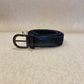Braided gunmetal buckle basic belt