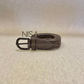 Braided gunmetal buckle basic belt
