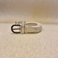 Braided gunmetal buckle basic belt