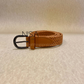Braided gunmetal buckle basic belt