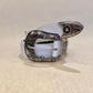 Vintage metal buckle eyelet basic belt