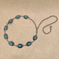 Oval turquoise stone chain belt