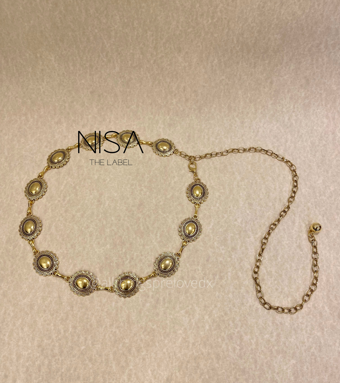 Sunshine metal chain belt