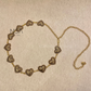 Heart intricate design metal chain belt