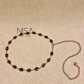 Gem stones metal chain belt