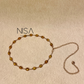Gem stones metal chain belt
