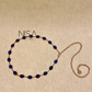 Gem stones metal chain belt
