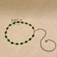Gem stones metal chain belt