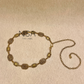 Squoval vintage cleopatra metal chain belt
