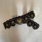 Vintage heart bronze buckle shield disc single open work waist belt