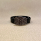Cross intricate detailed metal buckle basic belt