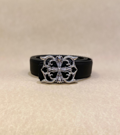 Maleficent detailed metal buckle basic belt