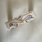 Overlap rivet designed two buckle waist cincher belt