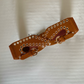 Overlap rivet designed two buckle waist cincher belt