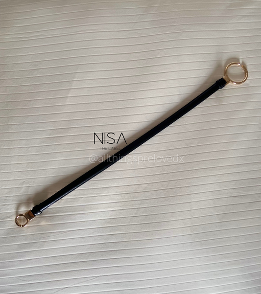 Two round buckle adjustable thin belt