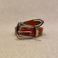Silver vintage metal buckle basic belt