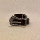 Intricate vintage metal buckle basic belt