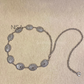 Cutwork detailed chain waist belt