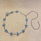 Inset butterfly turquoise chain waist belt