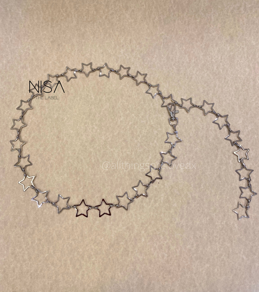 All star metal chain waist belt