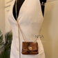 Sling micro bag with metal chain