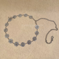 Sphere carved detailed round center metal chain belt