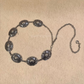 Vintage big cutwork metal chain waist belt